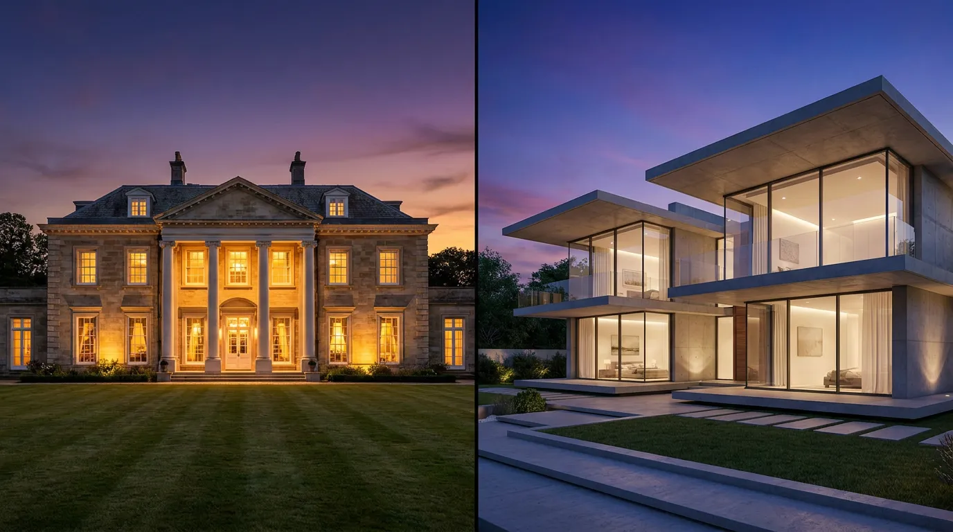 Traditional Estates vs Modern Mansions: Which Holds Value Better?